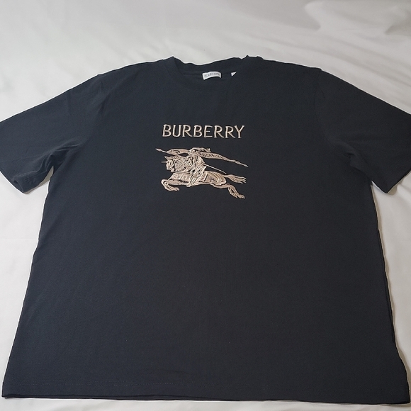Burberry Other - Burberry Black Tee with Beige Knight Graphic